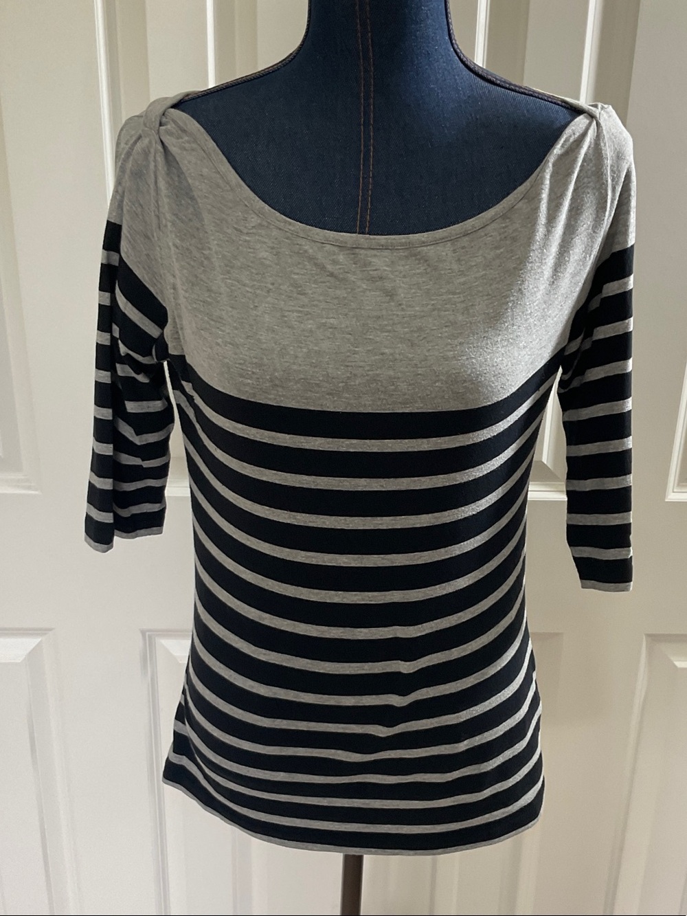 French Connection boat neck striped top